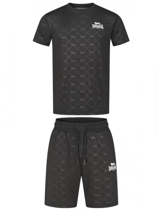 Foto van product LONSDALE Trainingspak 'Prestwood' grijs / zwart / wit
