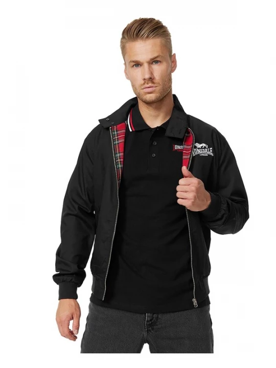 Foto van product LONSDALE Tussenjas 'Acton' zwart / wit