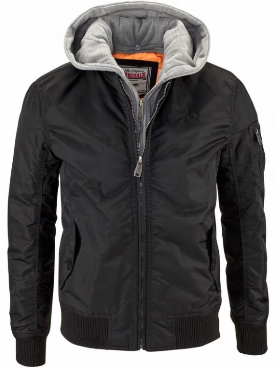 Foto van product LONSDALE Tussenjas lichtgrijs / zwart