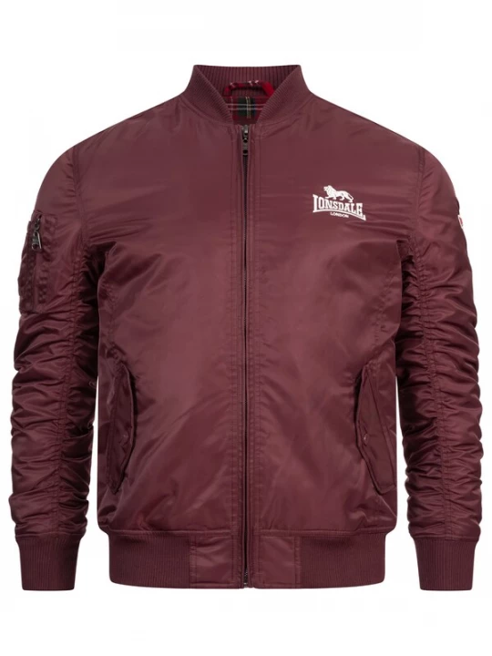 Foto van product LONSDALE Tussenjas 'Tern Hill' rood / wit