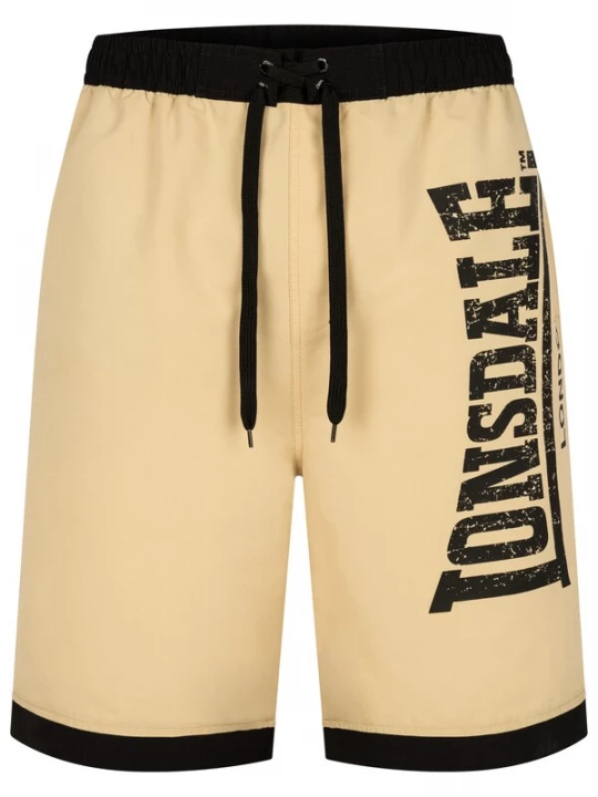 Foto van product LONSDALE Zwemshorts 'Clennell' lichtbeige / zwart
