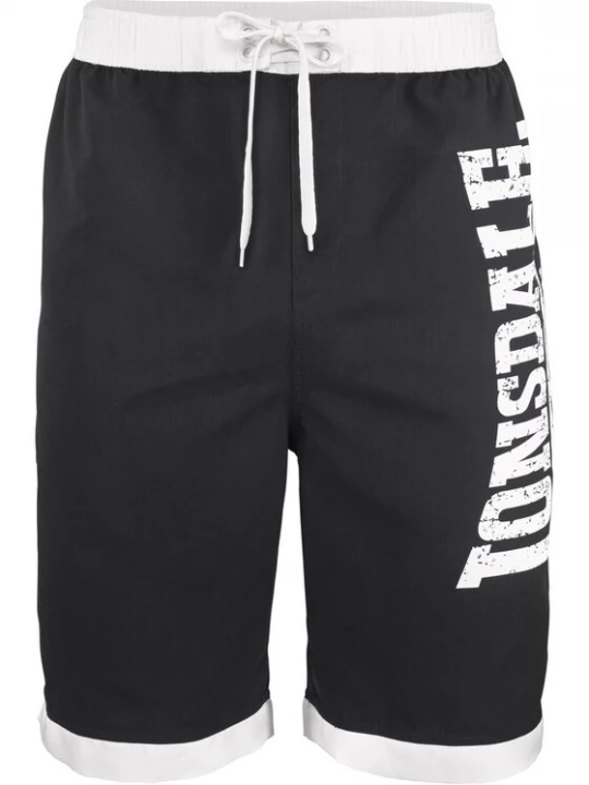 Foto van product LONSDALE Zwemshorts 'Clennell' zwart / wit