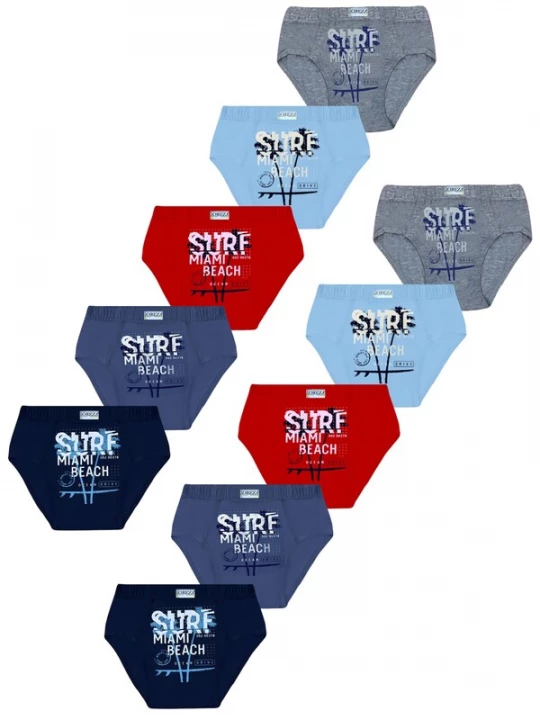 Foto van product LOREZA Onderbroek 'Jungen Slips' gemengde kleuren