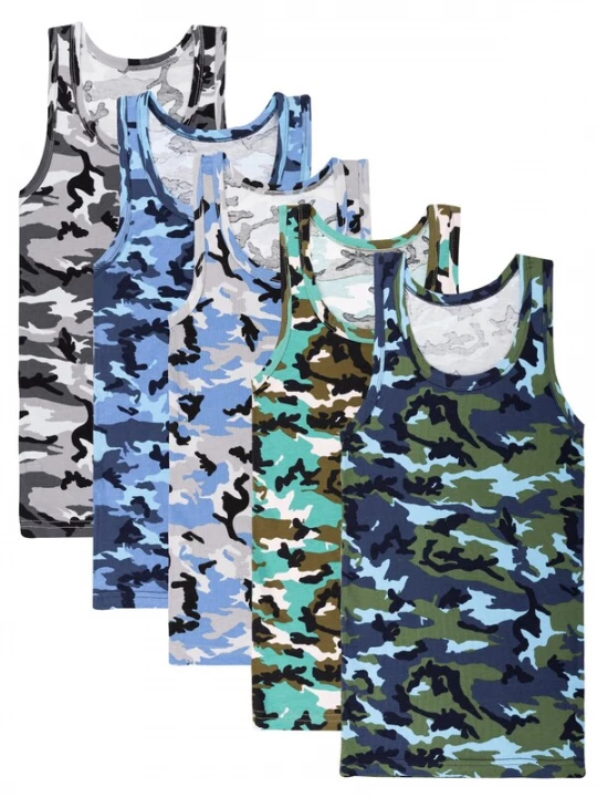 Foto van product LOREZA Onderhemd 'Jungen Unterhemden Camouflage' gemengde kleuren