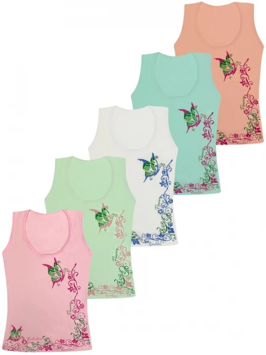 Foto van product LOREZA Onderhemd 'Mädchen Unterhemden Amalia' gemengde kleuren