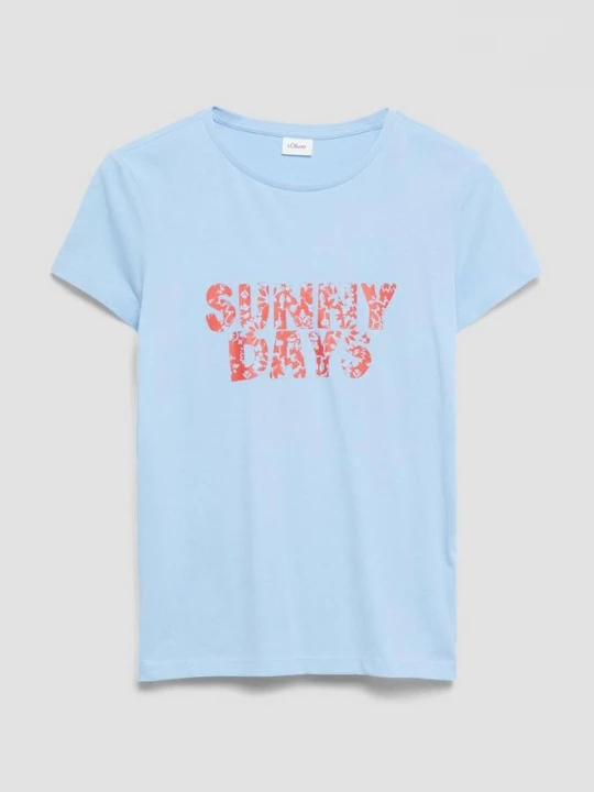 Foto van product Los T-shirt met print s.Oliver blauw