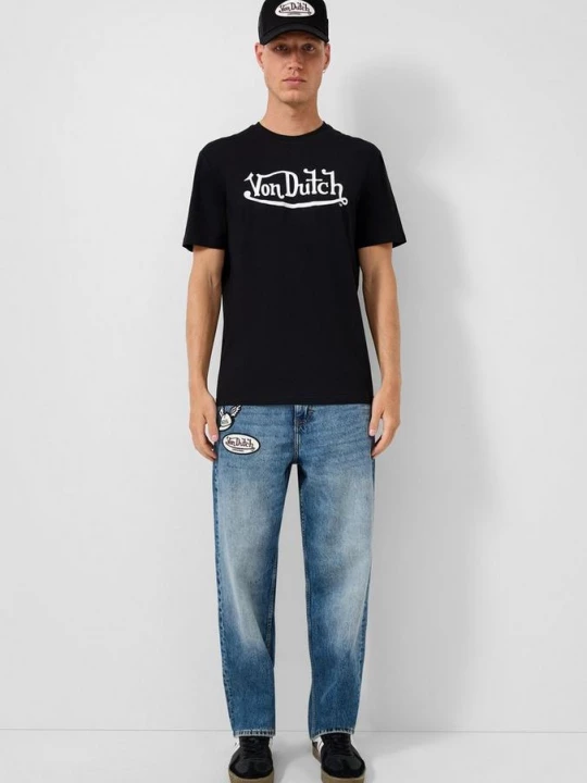 Foto van product Losse denim | QS x Von Dutch blauw