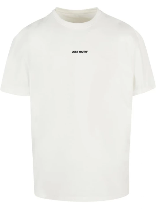 Foto van product Lost Youth Shirt 'CHAOS' crème / sering / zwart