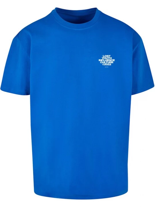 Foto van product Lost Youth Shirt kobaltblauw / wit