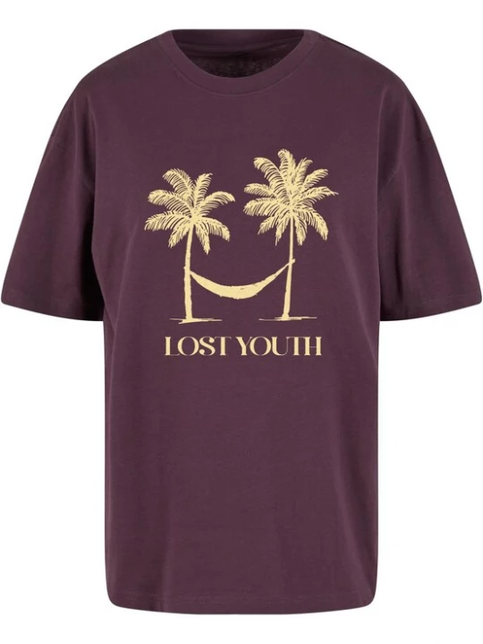 Foto van product Lost Youth Shirt 'Right Direction' geel / lila