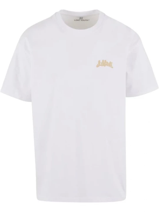 Foto van product Lost Youth Shirt 'Western Motel' cappuccino / donkerbruin / groen / wit