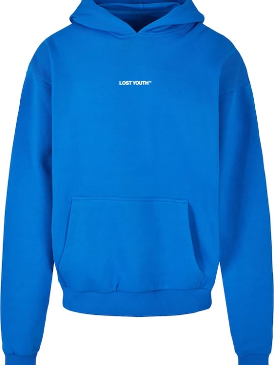 Foto van product Lost Youth Sweatshirt 'Chaos' royal blue / koningsblauw / wit