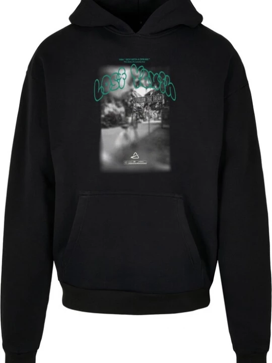 Foto van product Lost Youth Sweatshirt 'Follow That Dream' turquoise / grijs / lichtgrijs / zwart