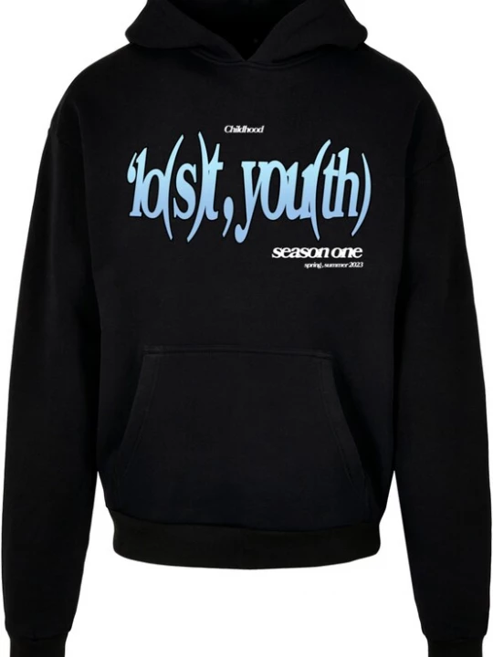 Foto van product Lost Youth Sweatshirt lichtblauw / zwart / wit