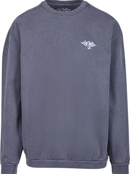 Foto van product Lost Youth Sweatshirt 'Terry Classic' duifblauw / wit