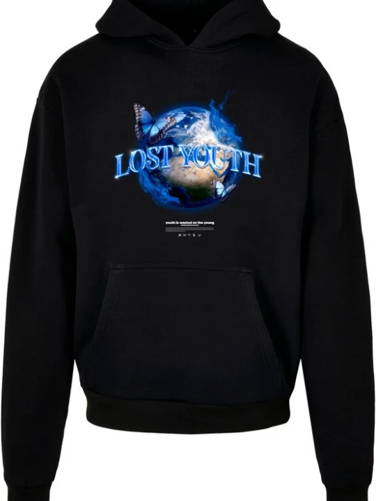 Foto van product Lost Youth Sweatshirt 'World' blauw / geel / zwart / wit