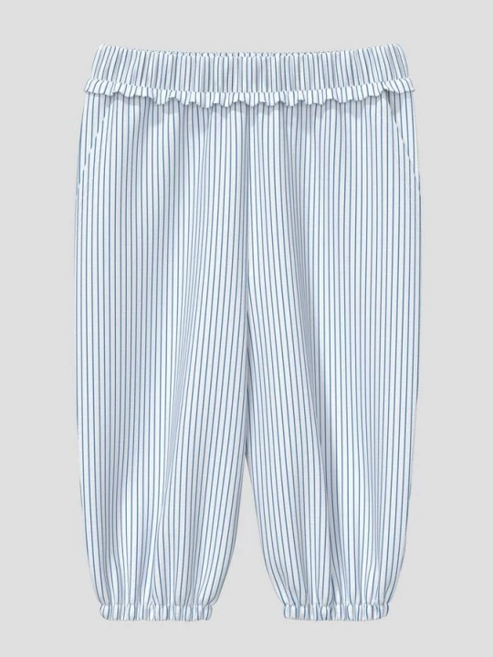 Foto van product Losvallende broek met ruches in linnenlook s.Oliver