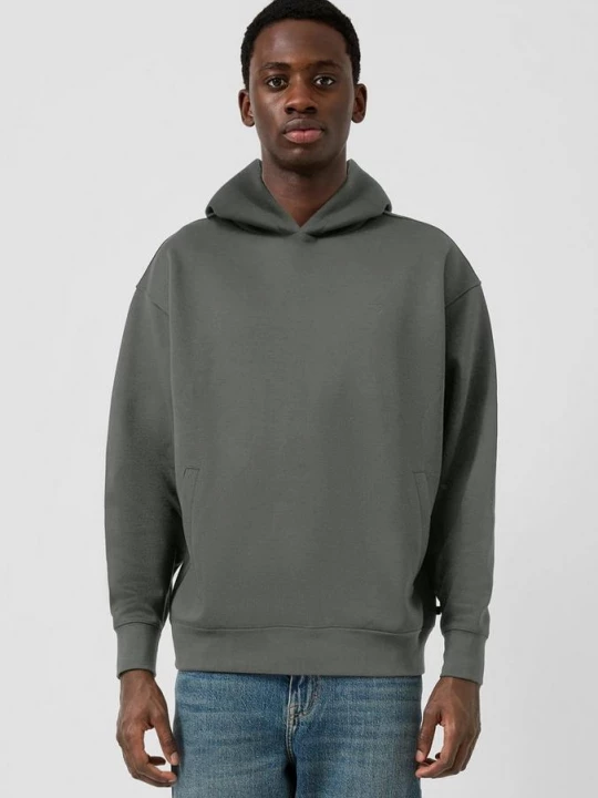 Foto van product Losvallende hoodie QS grijs