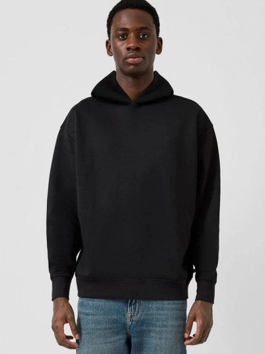 Foto van product Losvallende hoodie QS zwart