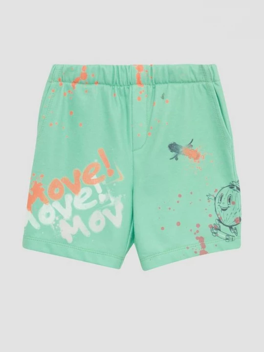 Foto van product Losvallende sweat bermuda met all-over print s.Oliver