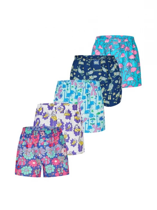 Foto van product Lousy Livin Boxershorts 'Animal' blauw / lila / pink / wit
