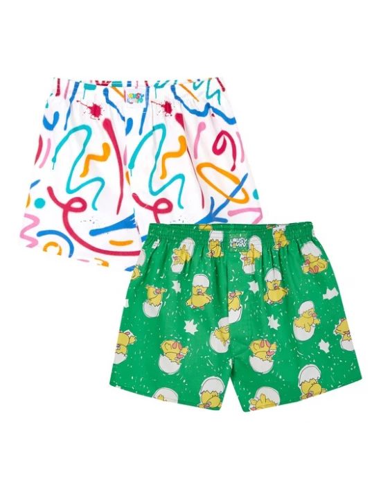 Foto van product Lousy Livin Boxershorts geel / groen / rood / wit