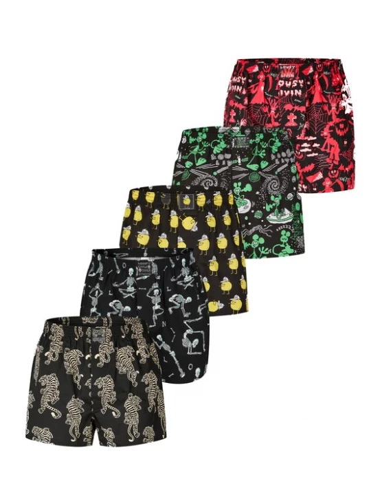 Foto van product Lousy Livin Boxershorts gemengde kleuren / zwart