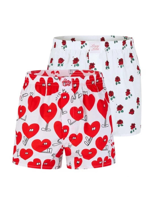 Foto van product Lousy Livin Boxershorts rood / wit
