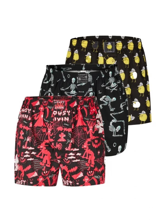 Foto van product Lousy Livin Boxershorts rood / zwart
