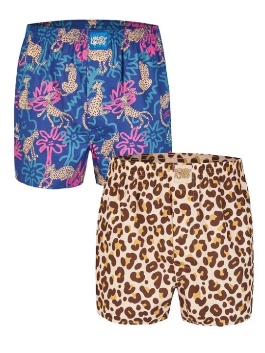 Foto van product Lousy Livin Boxershorts 'Wild' beige / blauw