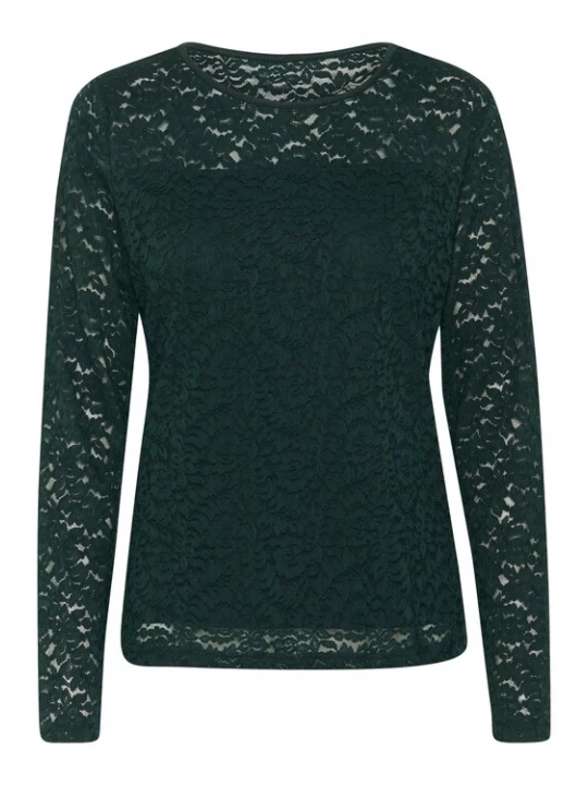 Foto van product Love Copenhagen Blouse 'Lacy' donkergroen