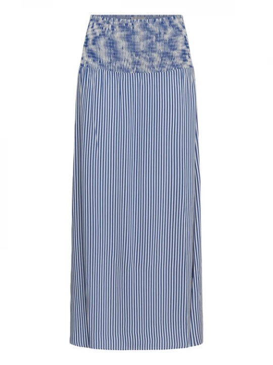 Foto van product Love Copenhagen Rok 'LCLuda' blauw / wit