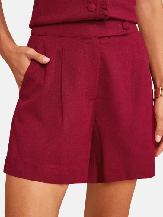 Foto van product love & roses Bandplooibroek rood