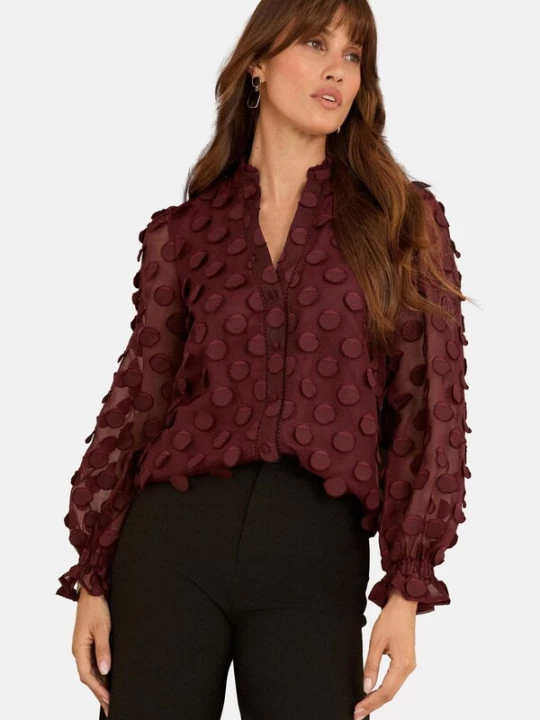 Foto van product love & roses Blouse bourgogne