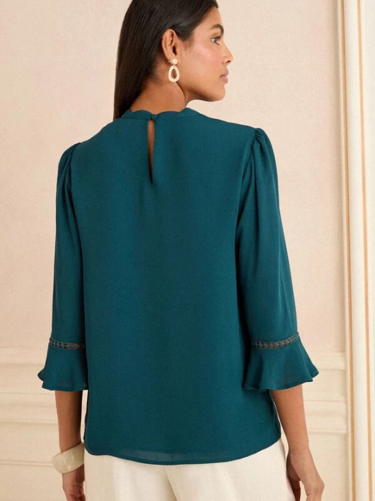Foto van product love & roses Blouse cyaan blauw
