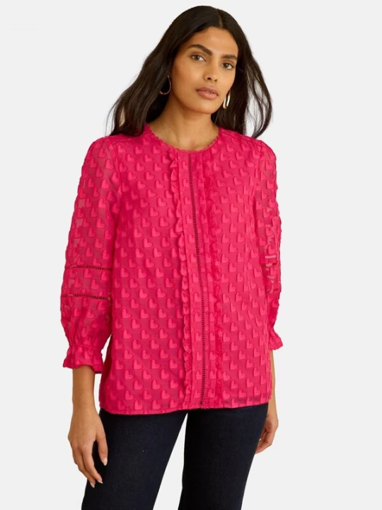 Foto van product love & roses Blouse donkerroze
