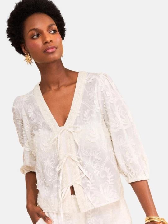 Foto van product love & roses Blouse ecru