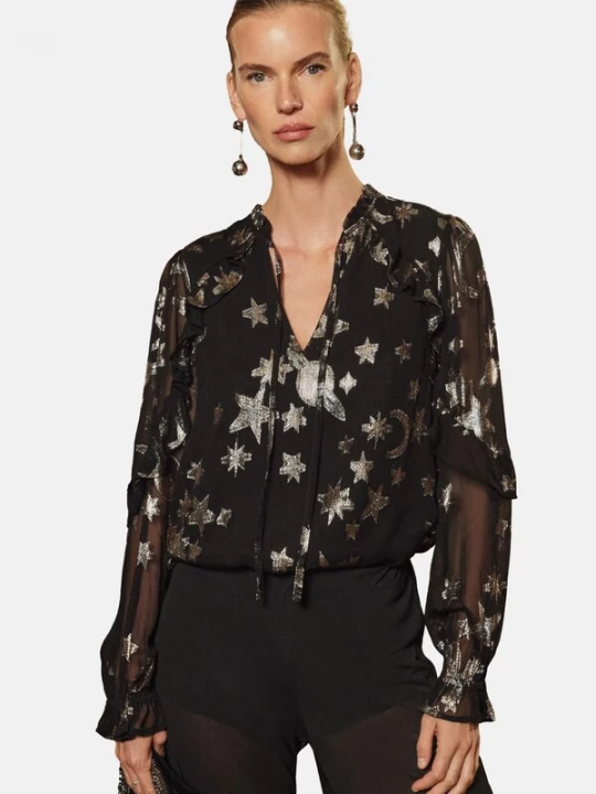 Foto van product love & roses Blouse goud / zwart
