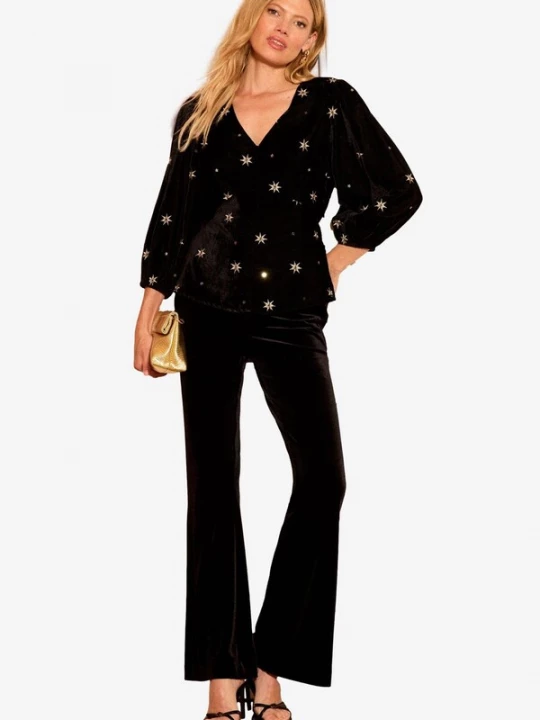 Foto van product love & roses Blouse goud / zwart