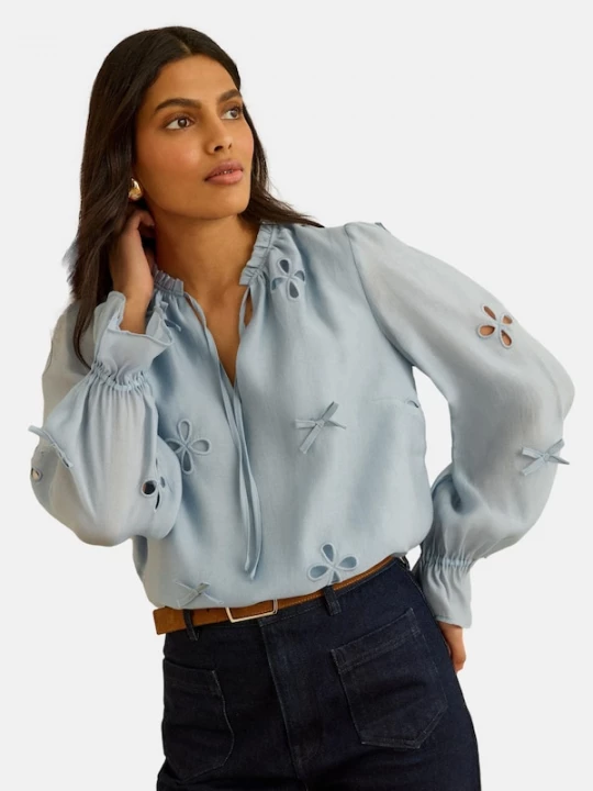 Foto van product love & roses Blouse lichtblauw