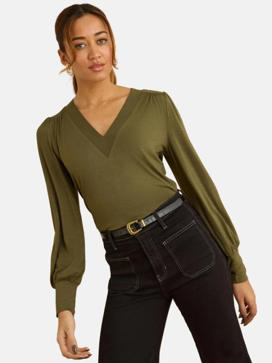 Foto van product love & roses Blouse olijfgroen