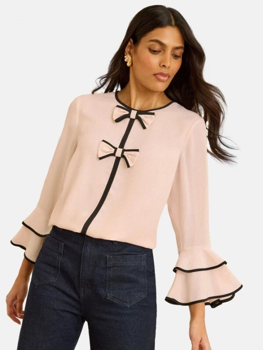 Foto van product love & roses Blouse rosé / zwart