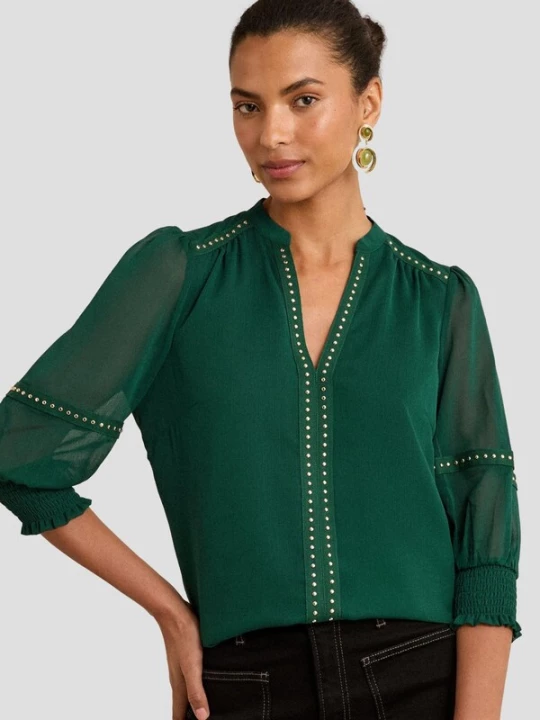 Foto van product love & roses Blouse smaragd