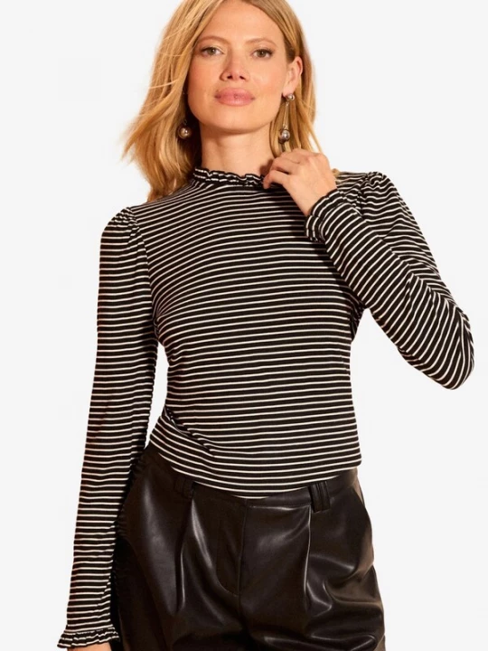 Foto van product love & roses Blouse zwart / wit