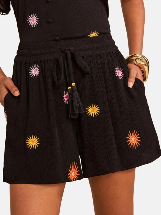 Foto van product love & roses Broek geel / rosa / rood / zwart