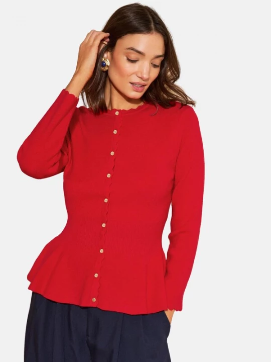 Foto van product love & roses Gebreid vest rood
