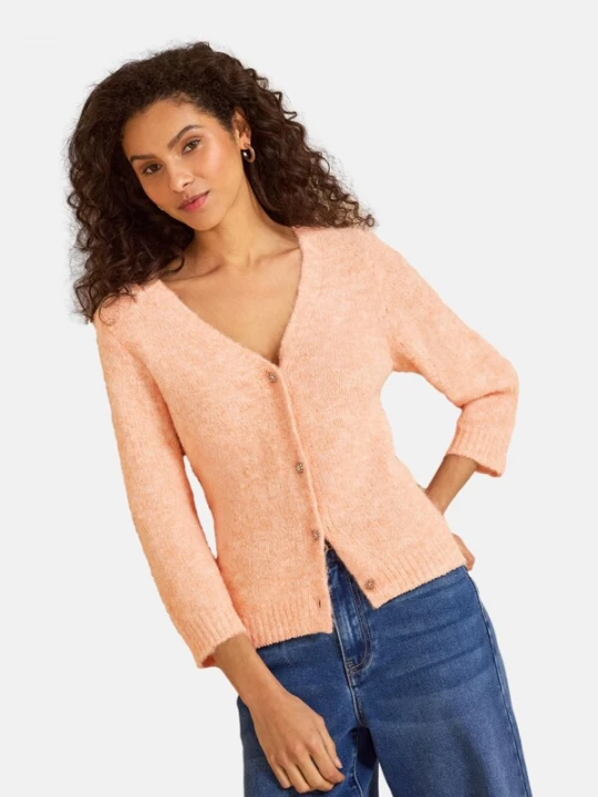 Foto van product love & roses Gebreid vest rosa