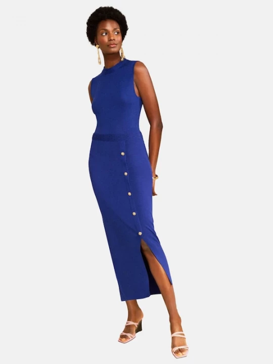 Foto van product love & roses Gebreide jurk indigo