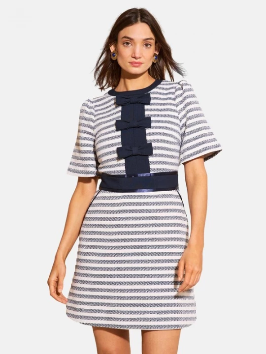 Foto van product love & roses Jurk navy / opaal / wit