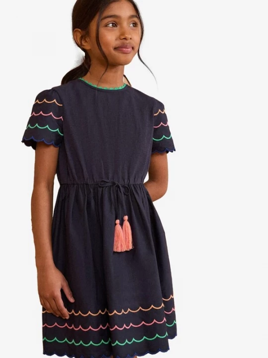 Foto van product love & roses Jurk navy / petrol / lichtroze